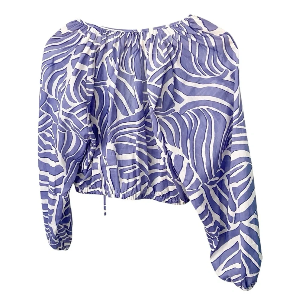 Rails Cotton Katia Crop Top Island Waves size Medium - Picture 3 of 11